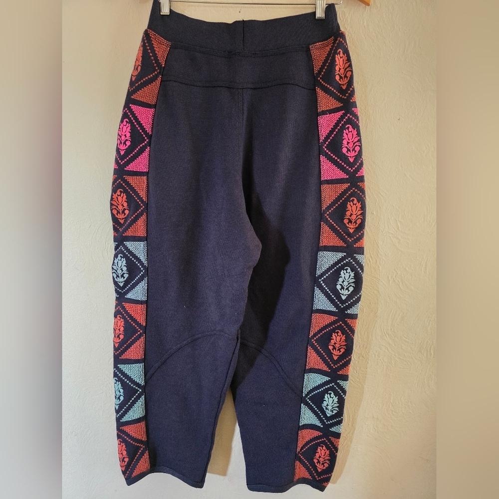 Free People, Team Spirit Pants, Navy Multicolor, Size Small - Picture 7 of 8